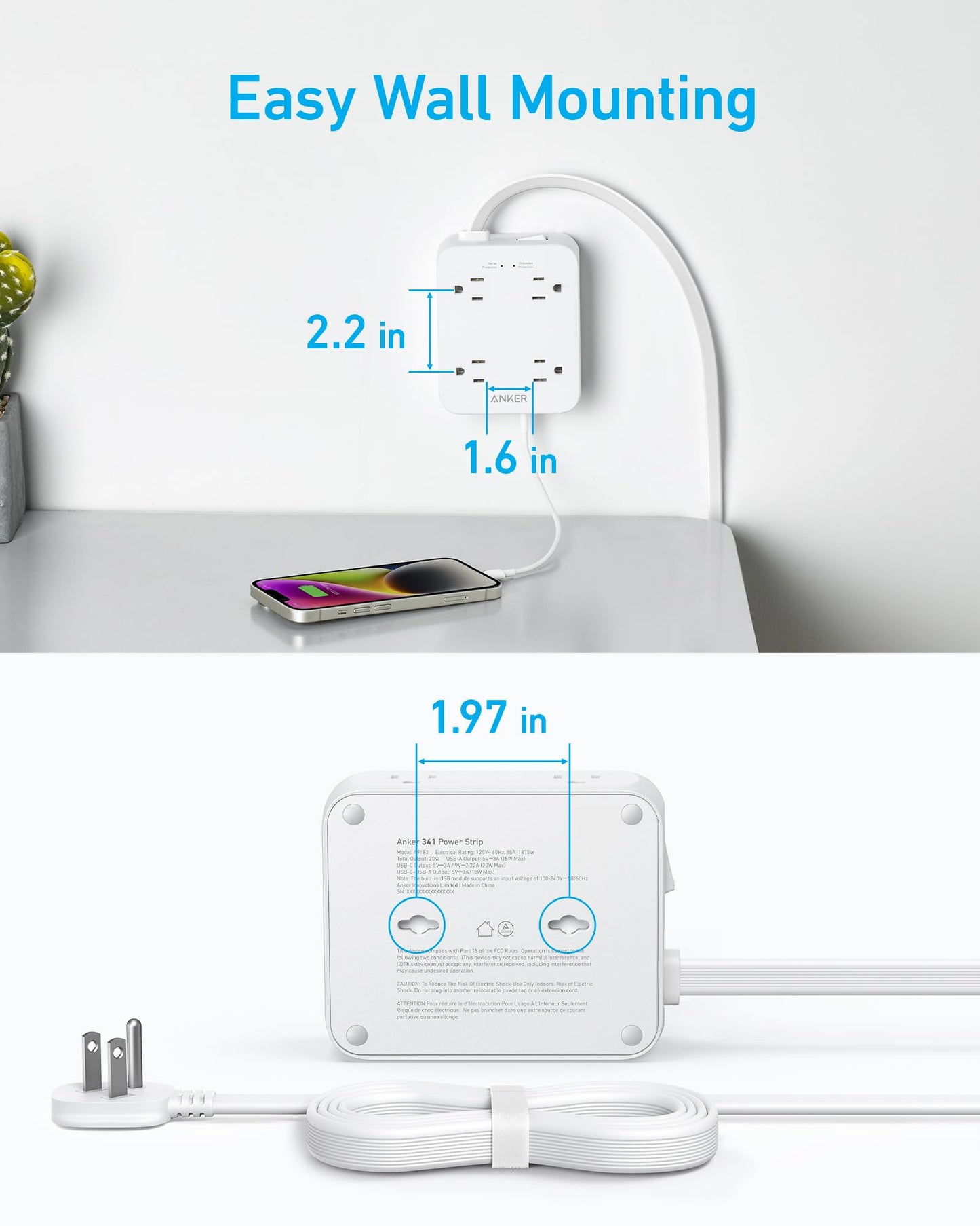 Anker <b>341</b> USB Power Strip — photo 6 of 10