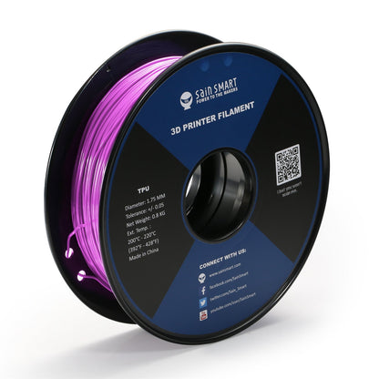 Neon Magenta, Cyberpunk Color TPU 1.75mm Filament 0.8kg/1.76lb — photo 1 of 7