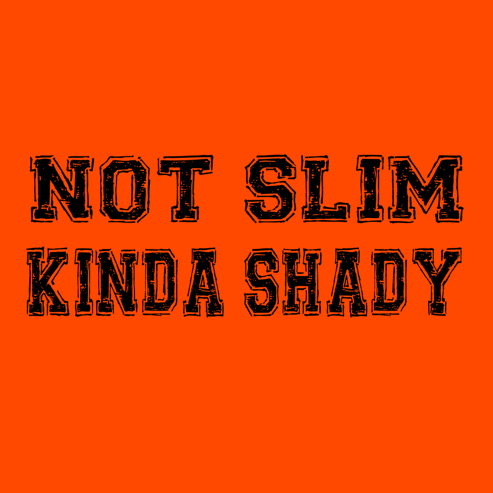 Slim Shady - Safety Yellow T-Shirt — photo 2 of 3