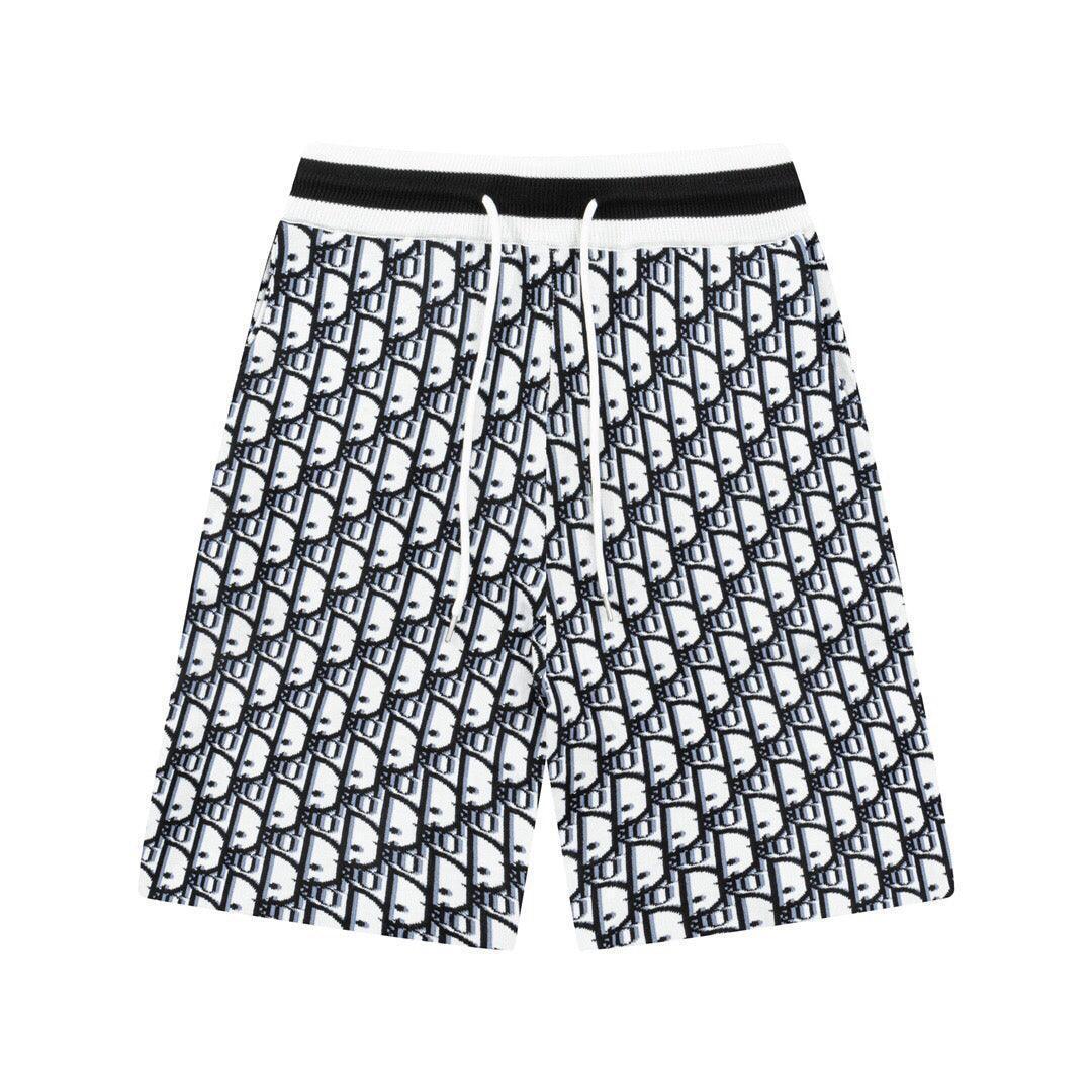 Dior Knit Basketball Shorts 'Black/White'