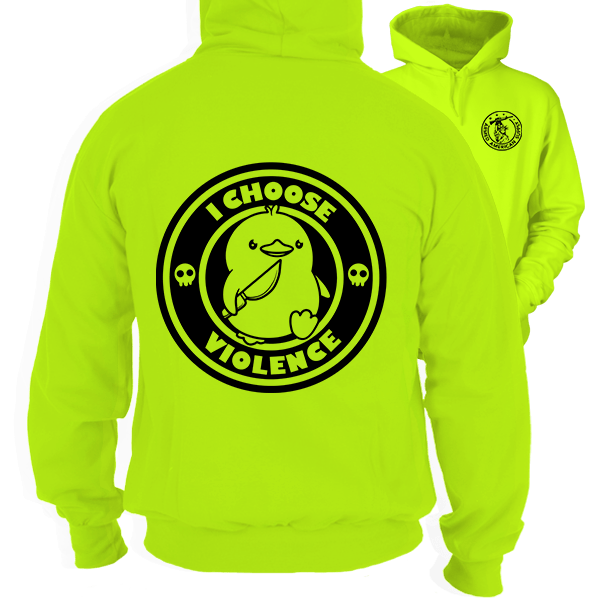 Violence - Safety Yellow Hi-Vis Hoodie — photo 1 of 3