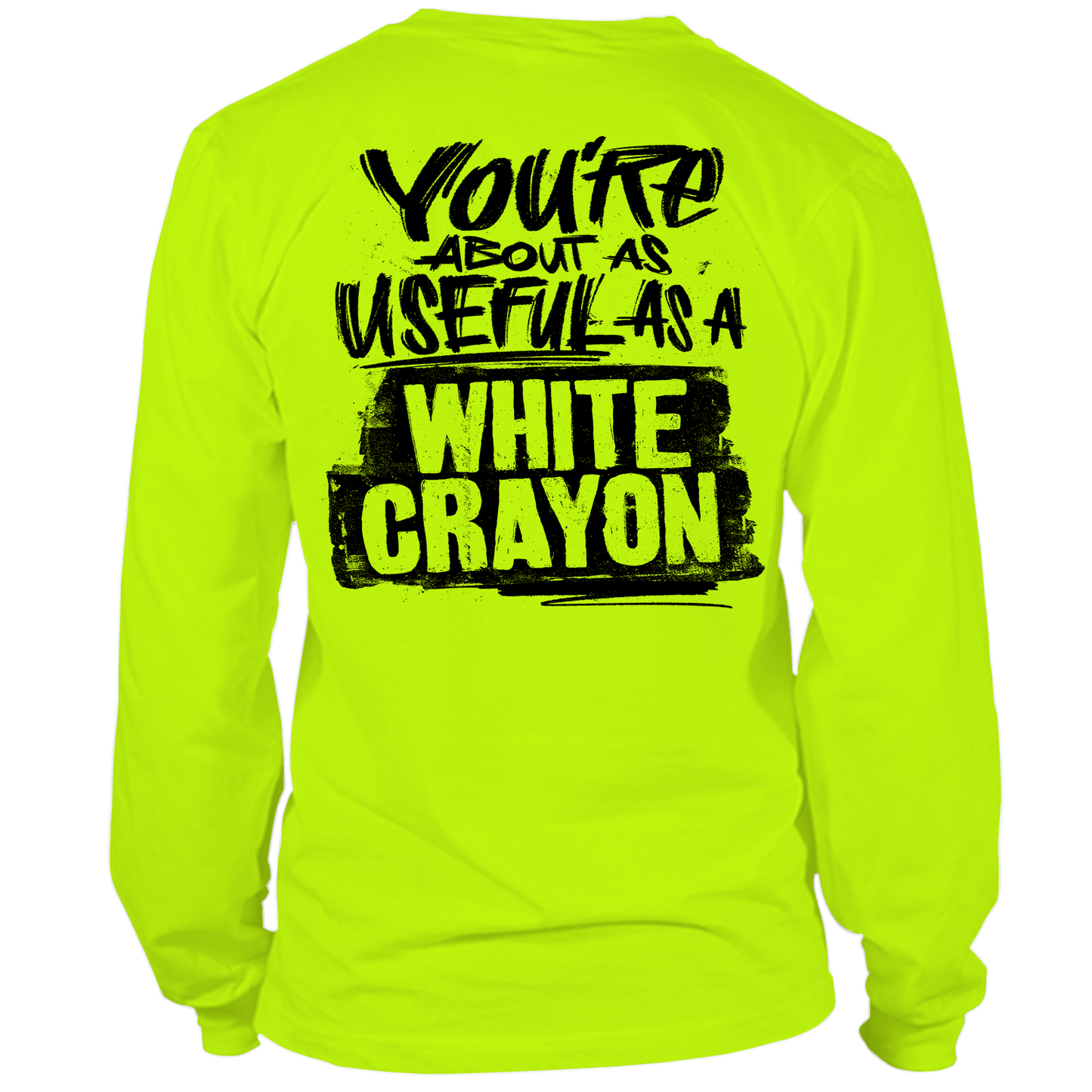 White Crayon - Long Sleeve Hi-Vis T-Shirt — photo 1 of 3