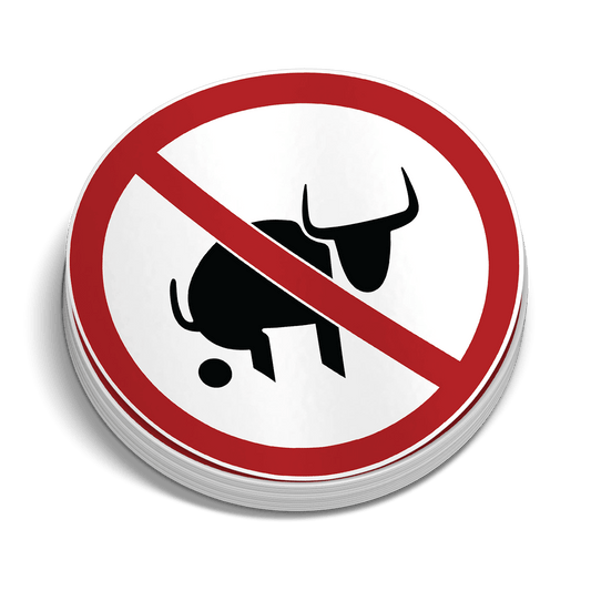 No Bull Hard Hat Decal