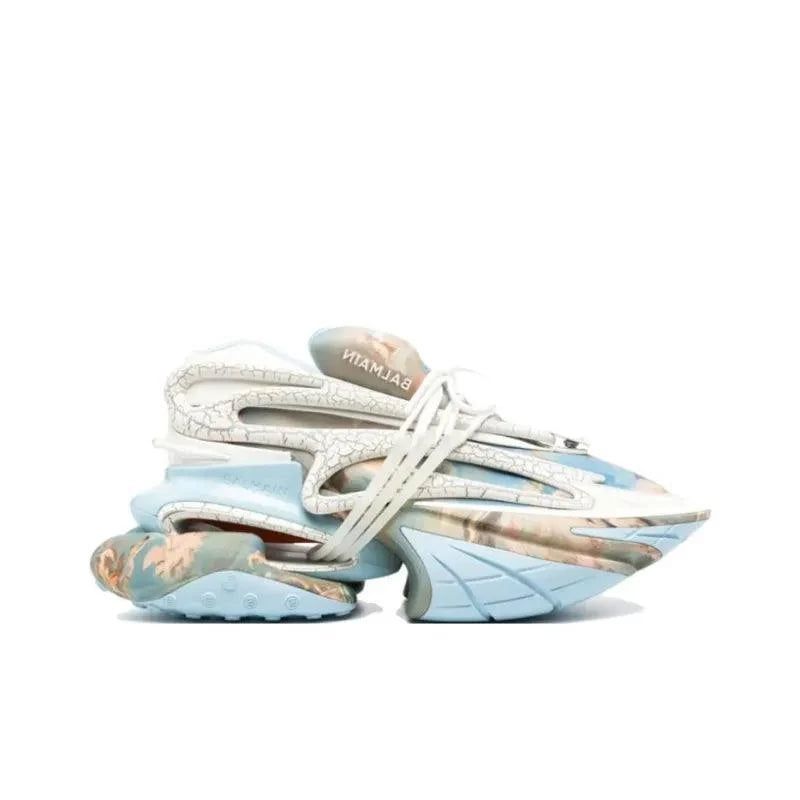BALMAIN Unicorn Low 'Blue Sky Print'