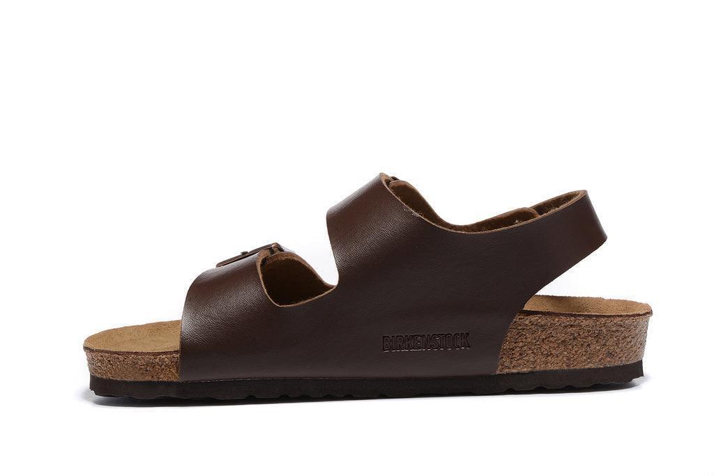 Birkenstock Milano Birko-Flor Sandals 'Dark Brown'