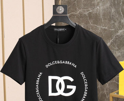 Dolce & Gabbana T-Shirt Without Collar 'Black & White'