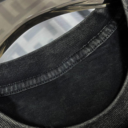 Gucci T-Shirt Smoke Black | Crew Neck Cotton Tee – Luxury Casual Wear