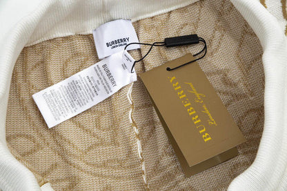 Burberry Men's Striped Cotton Knit Basketball Shorts 'Beige'