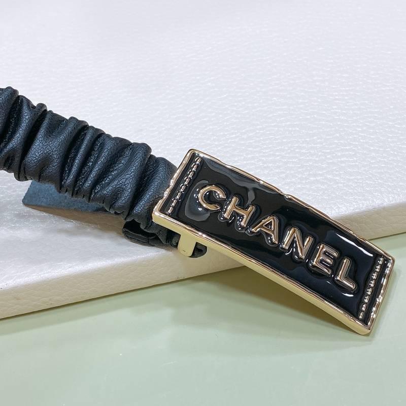 Chanel Women Logo Banding Belt 'Black'