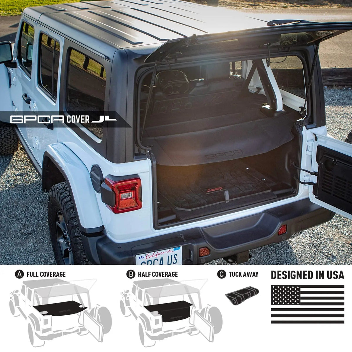 Jeep Wrangler JL 4DR Cargo Cover LITE (2018+)