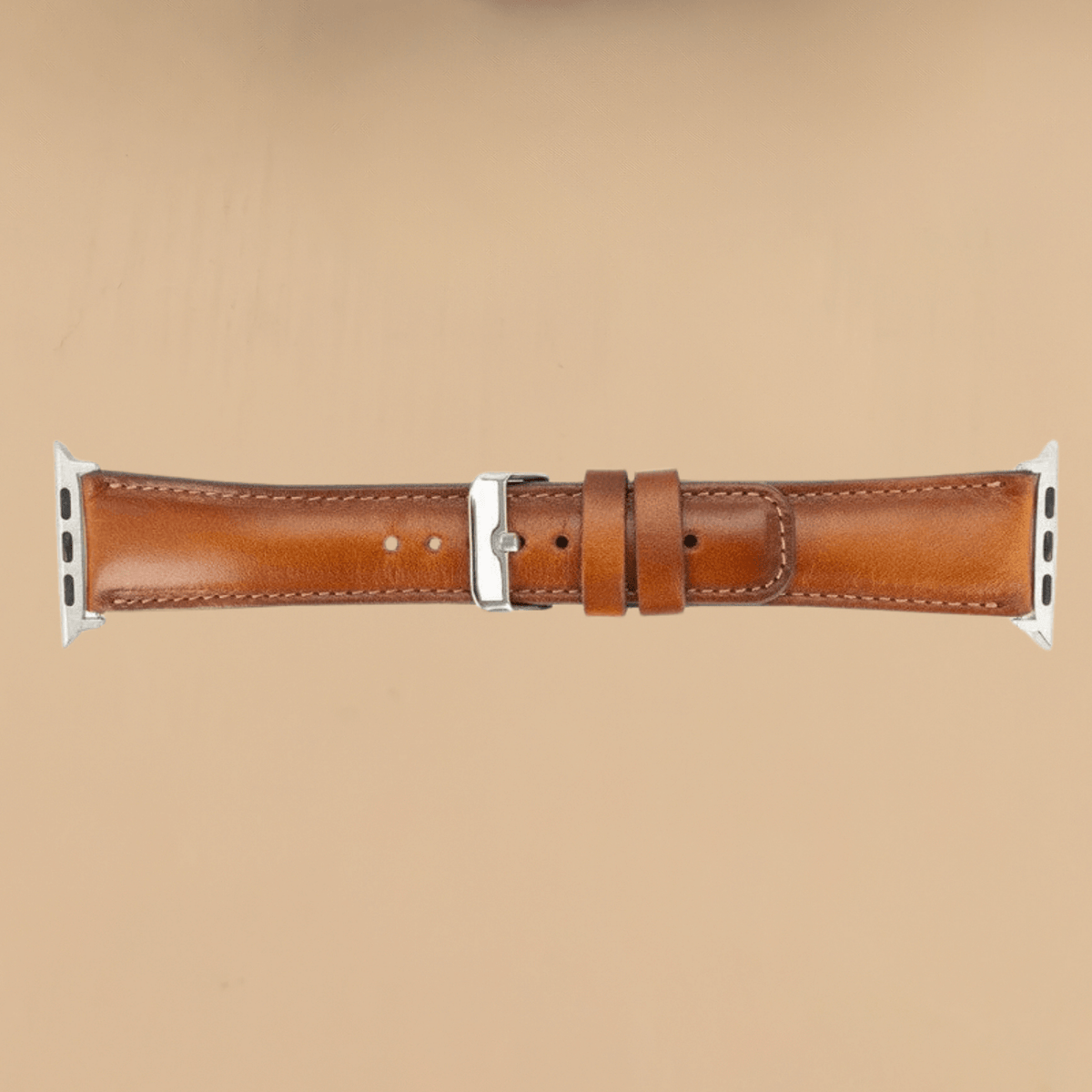 Apple Watch Rustic Brown Leather Strap - Boston