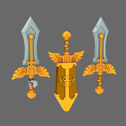 Arthurian Knights Electro Great Sword - Medieval Power Weapon for 28mm Grim Dark Models