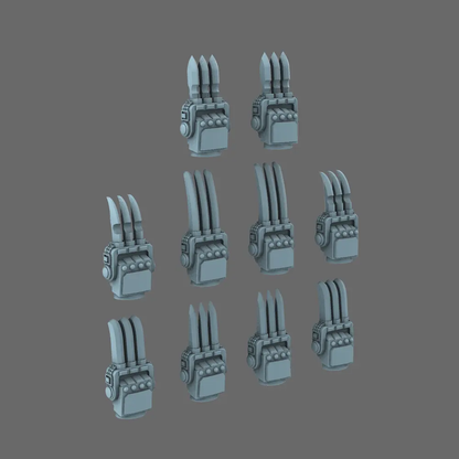 Cyber Samurai Tekko Melee Hand Weapons