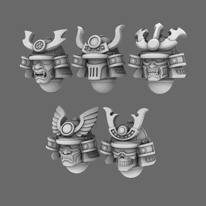 Cyber Samurai V2 Metal Storm Samurai Helmet X 10