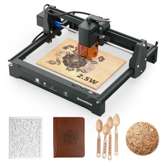 Kortek Laser Engraver Machine, 2.5W/5W/10W, ±0.01mm High Precision, IR Laser Compatible, Portable CNC Laser Cutter — photo 1 of 9