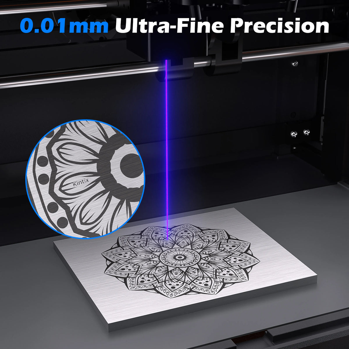 Kintix Hybrid Galvo Laser Engraver – Ultra-Fast Batch Production & Enclosed Safety — photo 4 of 8
