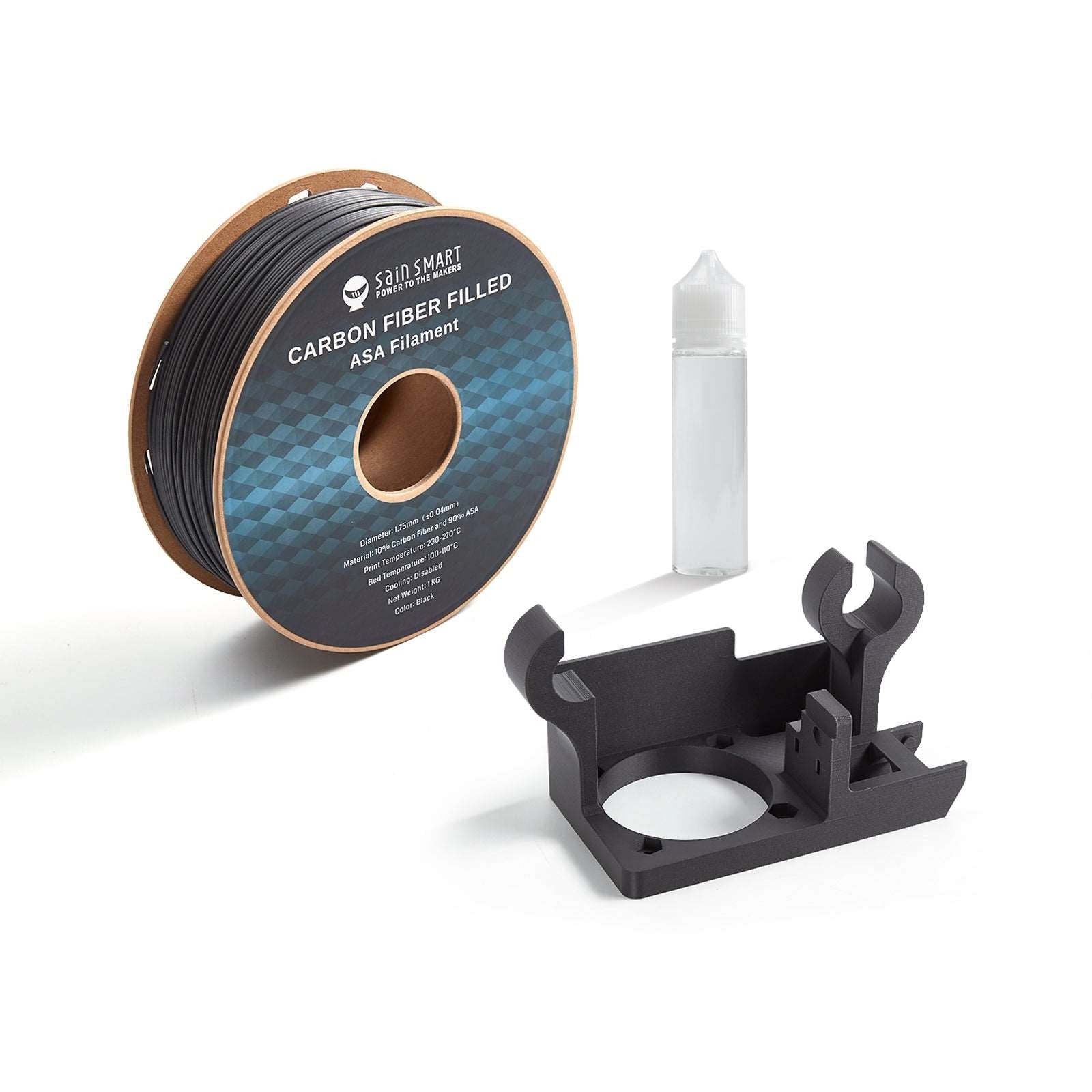 Carbon Fiber ASA Filament, 1.75mm Black, UV & Weather Resistant, Fit for Outdoor Functional Parts, 1kg, Accuracy +/- 0.04 mm — photo 1 of 6