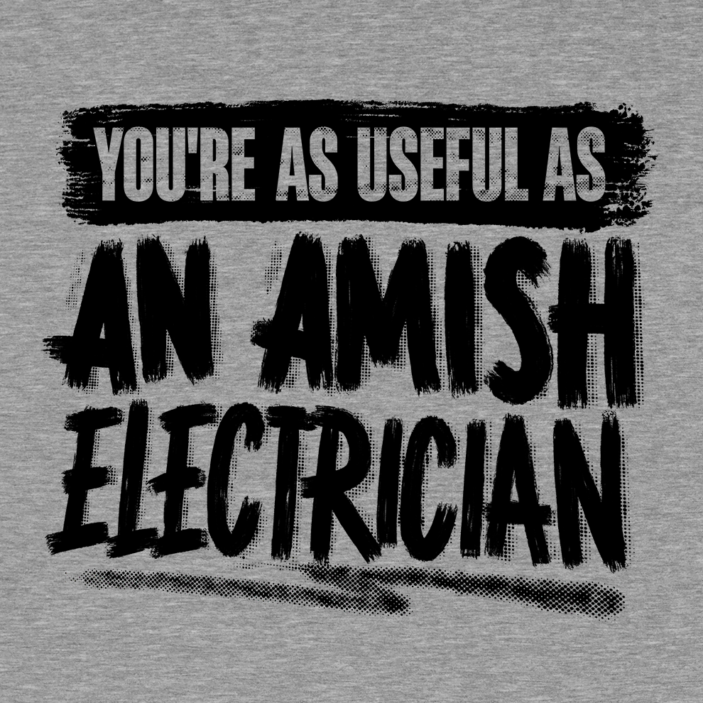 Amish Electrician - Safety Yellow Hi-Vis T-Shirt — photo 3 of 3