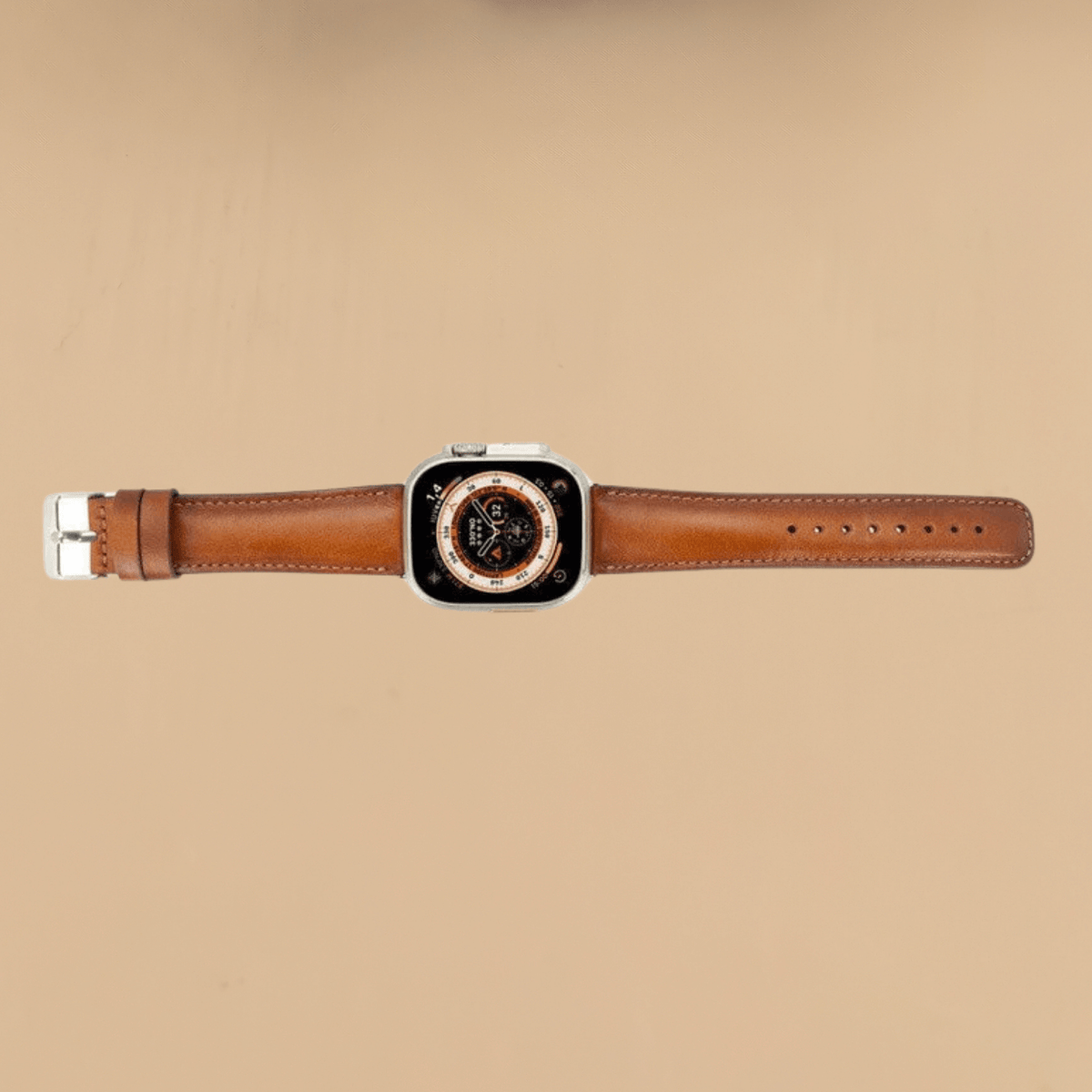 Apple Watch Rustic Brown Leather Strap - Boston
