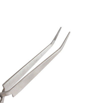 Grounded Tweezer Reverse Cross Lock for Permanent Jewelry Welders