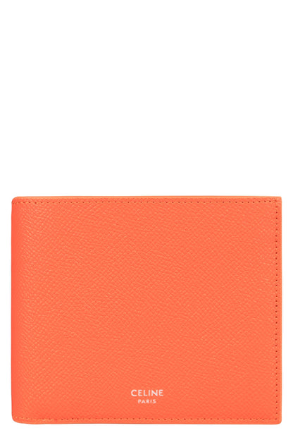 CELINE Bi-Fold Leather Wallet - 11 cm x 10 cm