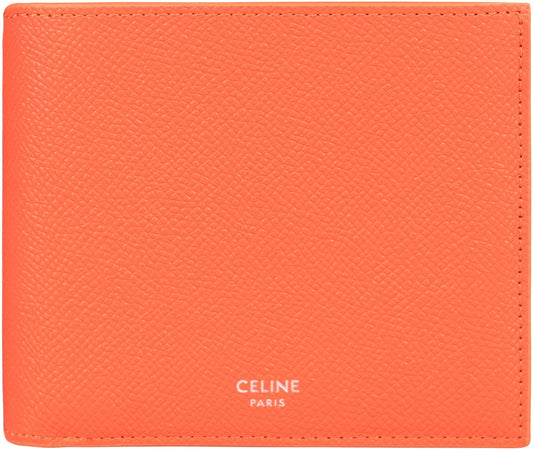 CELINE Bi-Fold Leather Wallet - 11 cm x 10 cm