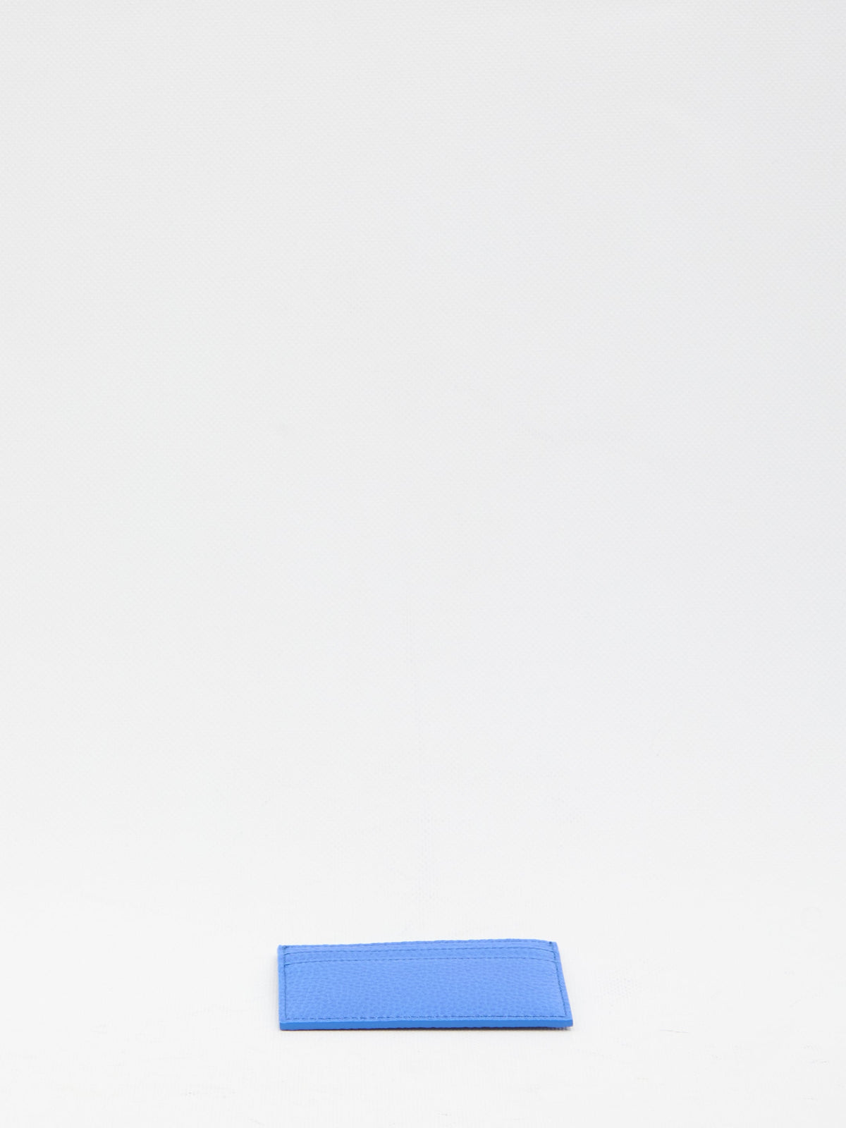 CELINE Mini Leather Card Holder with Silver-Tone Finishes