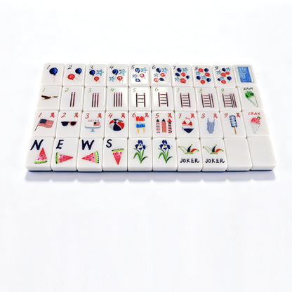 Summer Fun Mahjong Tiles