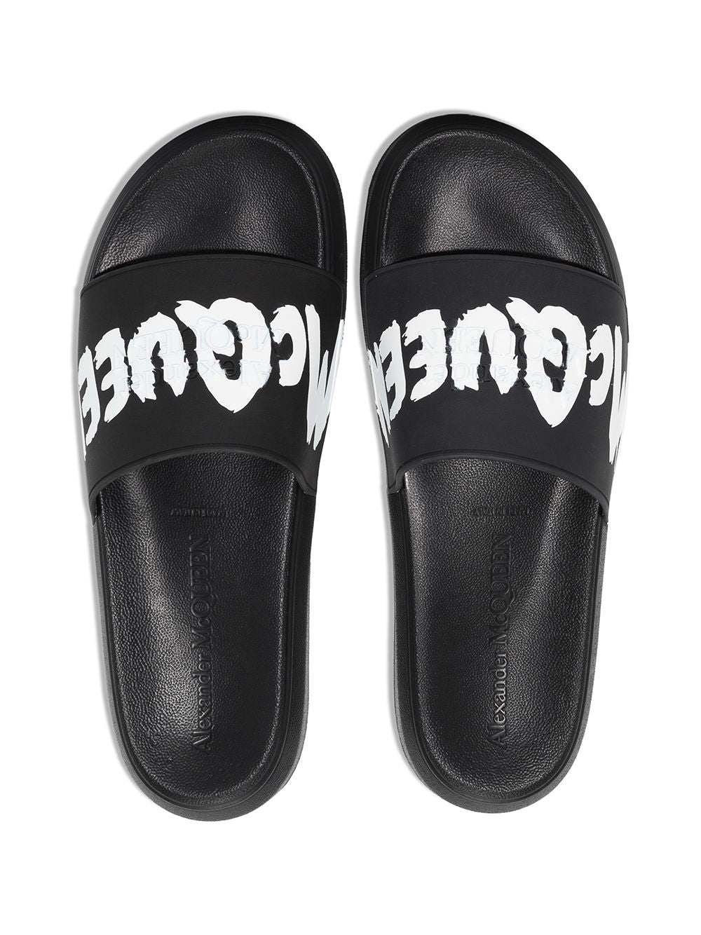 Alexander Mc Queen Graffiti Rubber Slides