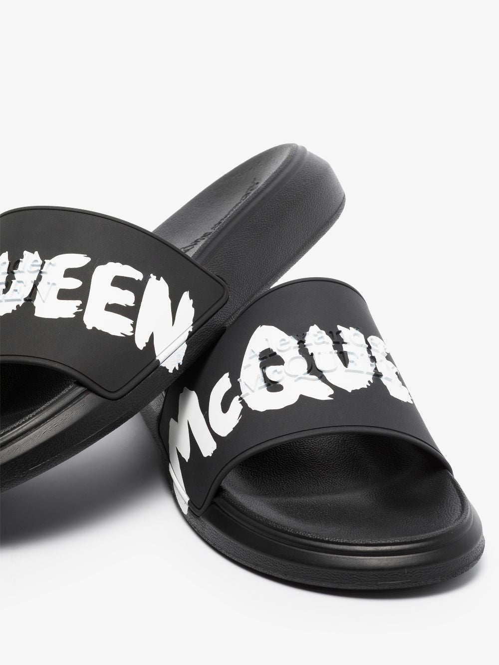 Alexander Mc Queen Graffiti Rubber Slides