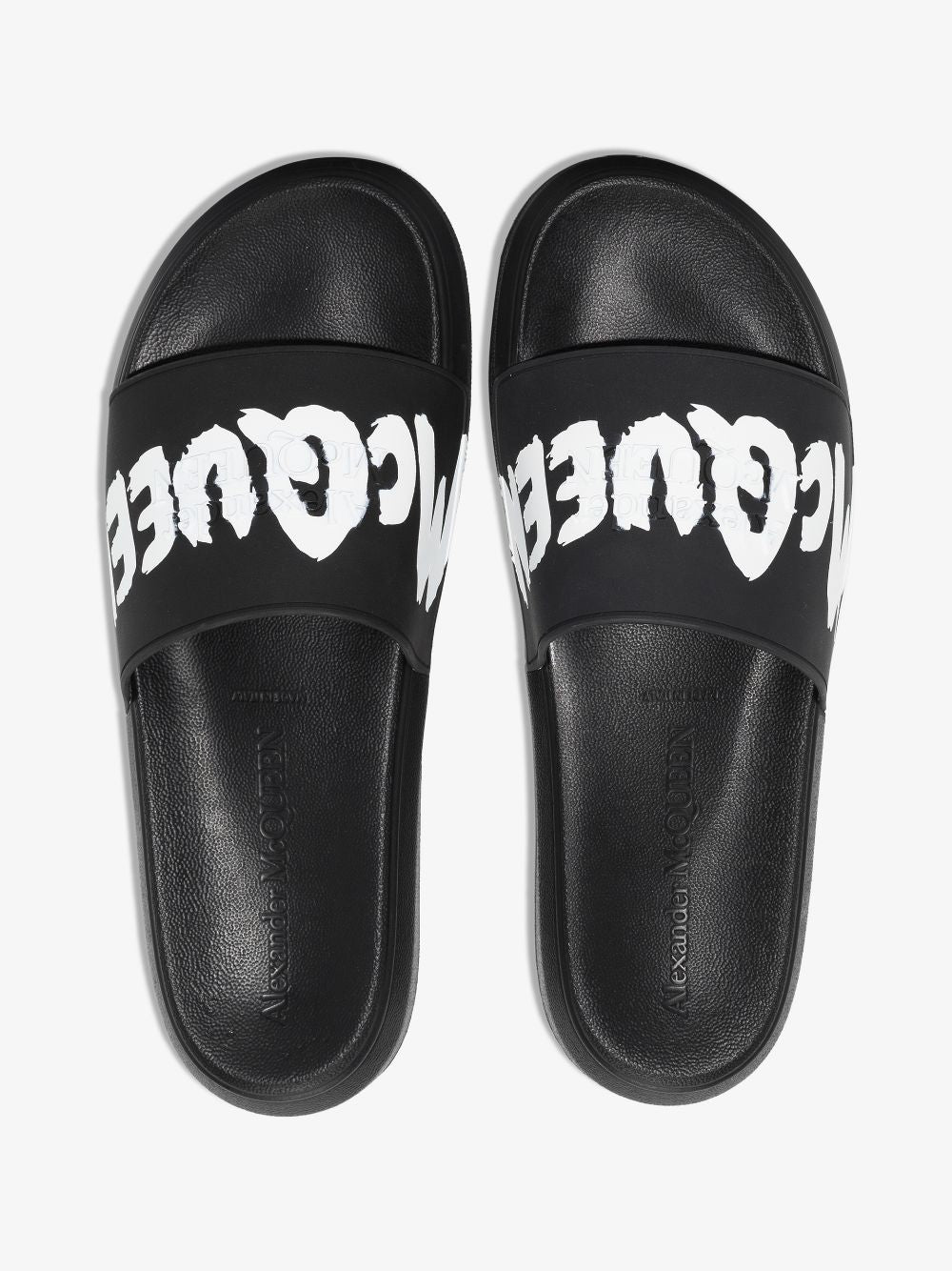 Alexander Mc Queen Graffiti Rubber Slides