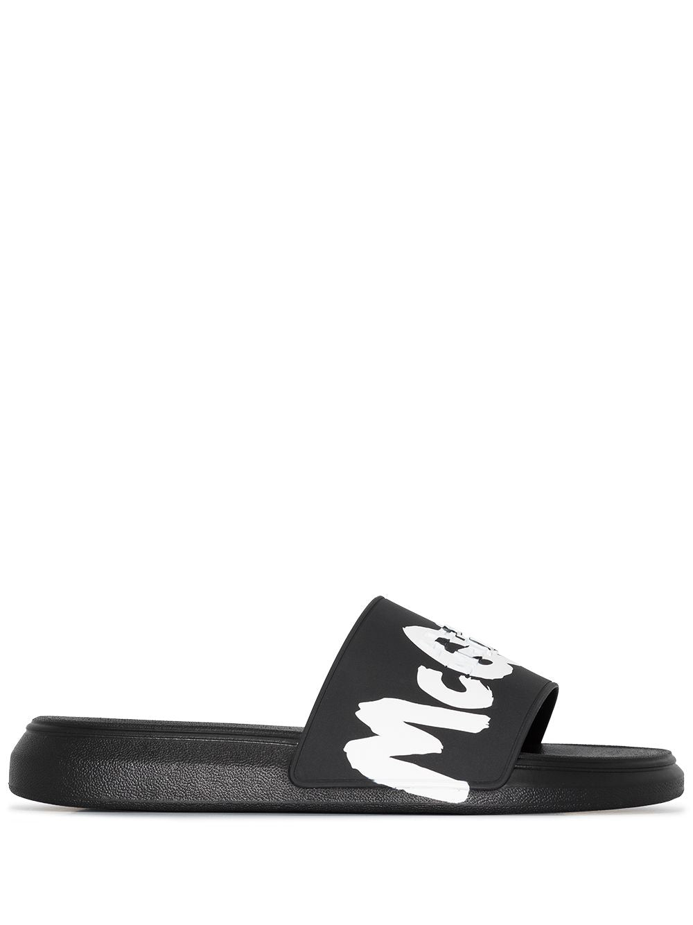 Alexander Mc Queen Graffiti Rubber Slides
