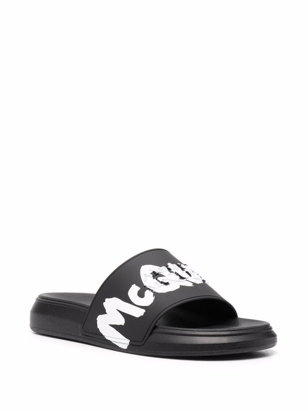 Alexander Mc Queen Graffiti Rubber Slides