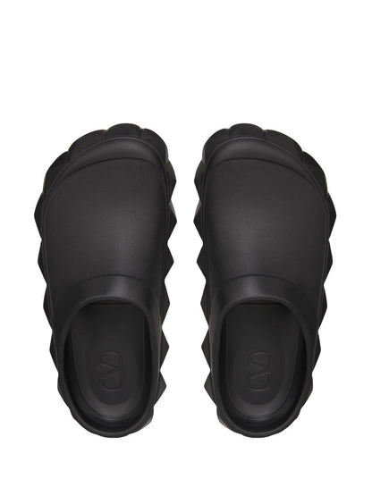 Valentino Garavani Roman Stud Turtle Slippers