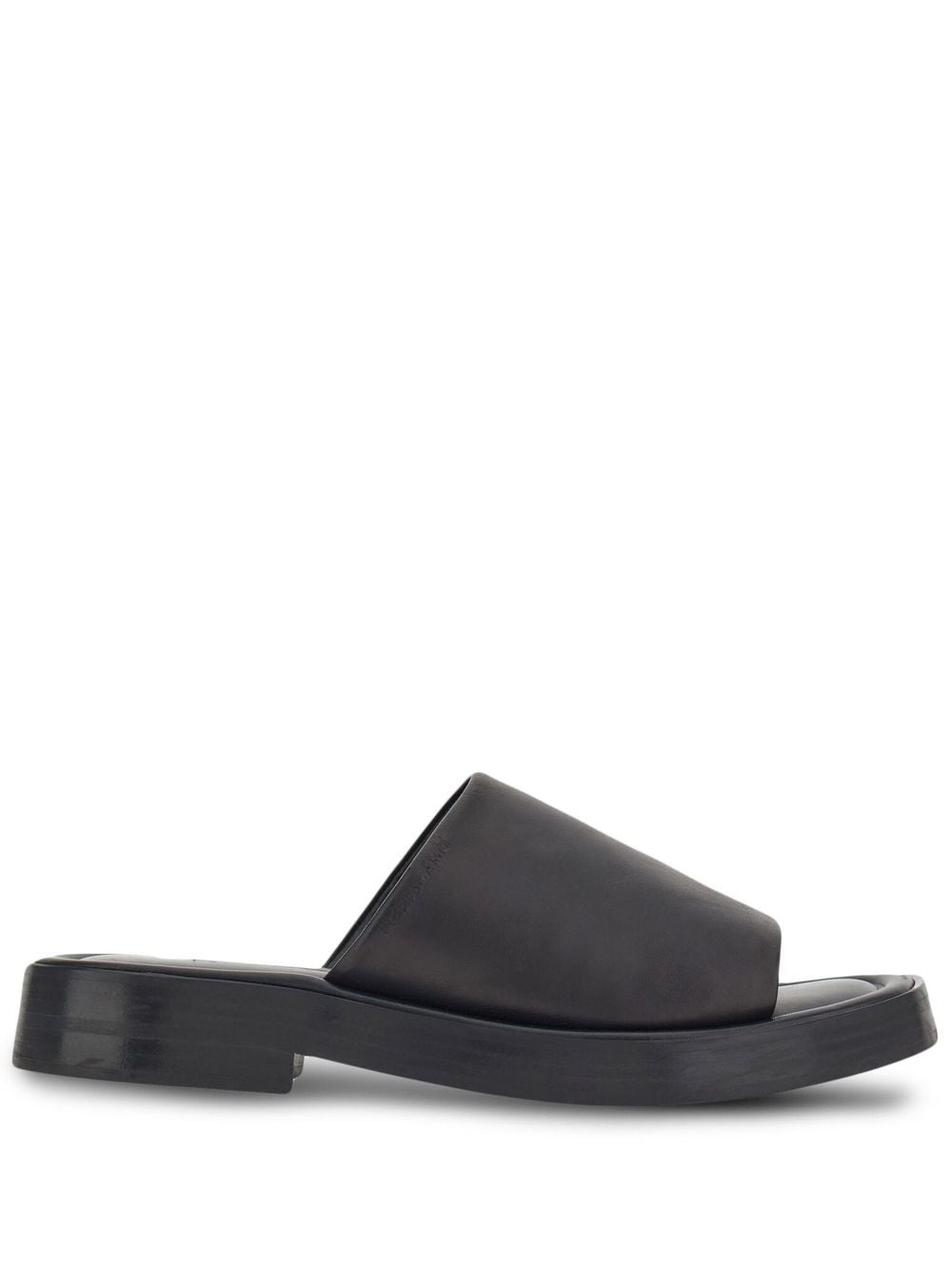 Ferragamo Leather Flat Sandals