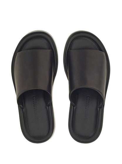 Ferragamo Leather Flat Sandals