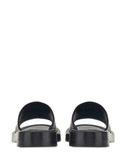 Ferragamo Leather Flat Sandals