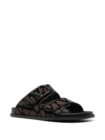 Valentino Garavani V Logo Toile Iconographe Sandals