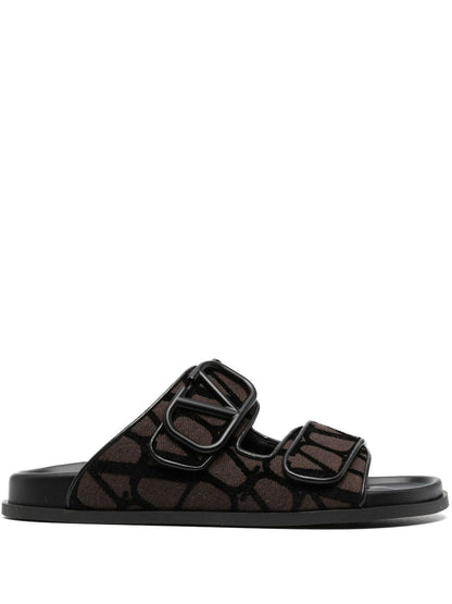 Valentino Garavani V Logo Toile Iconographe Sandals