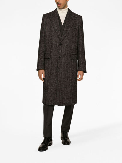 Dolce & Gabbana Wool Single Breasted Coat