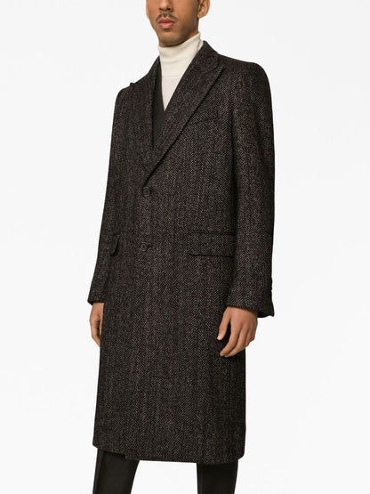 Dolce & Gabbana Wool Single Breasted Coat
