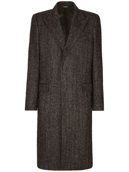 Dolce & Gabbana Wool Single Breasted Coat
