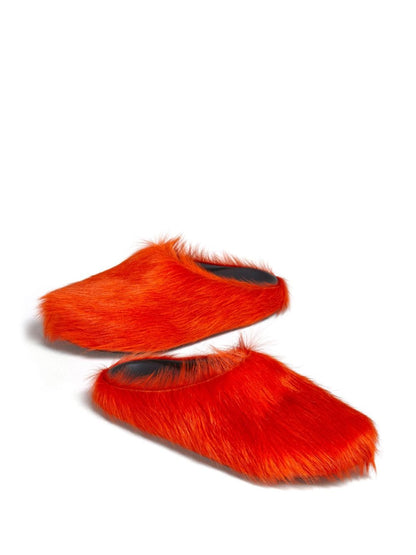 Marni Fussbett Faux Fur Slippers