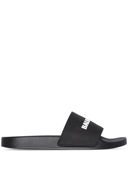 Balenciaga Logo Pool Slides