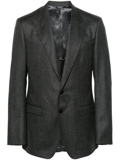 Dolce & Gabbana Wool Single Breasted Blazer Jacket