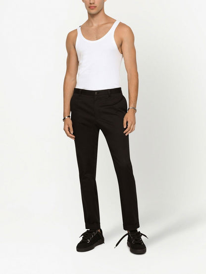 Dolce & Gabbana Ribbed Cotton Tank Top