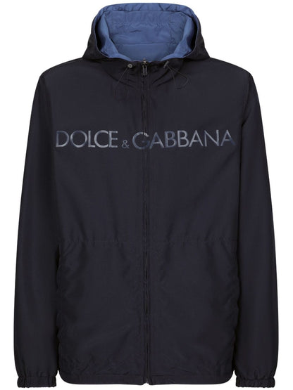 Dolce & Gabbana Logo Reversible Hooded Jacket