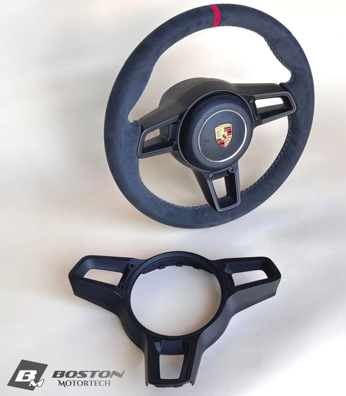 Manual Porsche 991.2 Steering wheel in Red