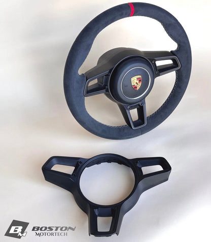 Manual Porsche 991.2 Steering wheel in Red