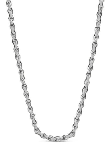 Motorcycle/Bike Chain Solid White/Yellow/Rose Gold Handmade Necklace , 11mm, 16-30 Inch